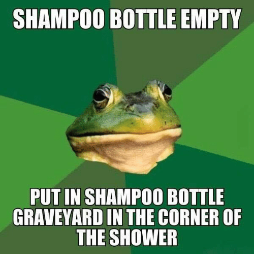 Princess P. reccomend bottle after peed shower shampoo